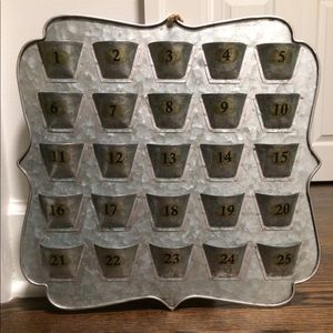 New metal Advent calendar